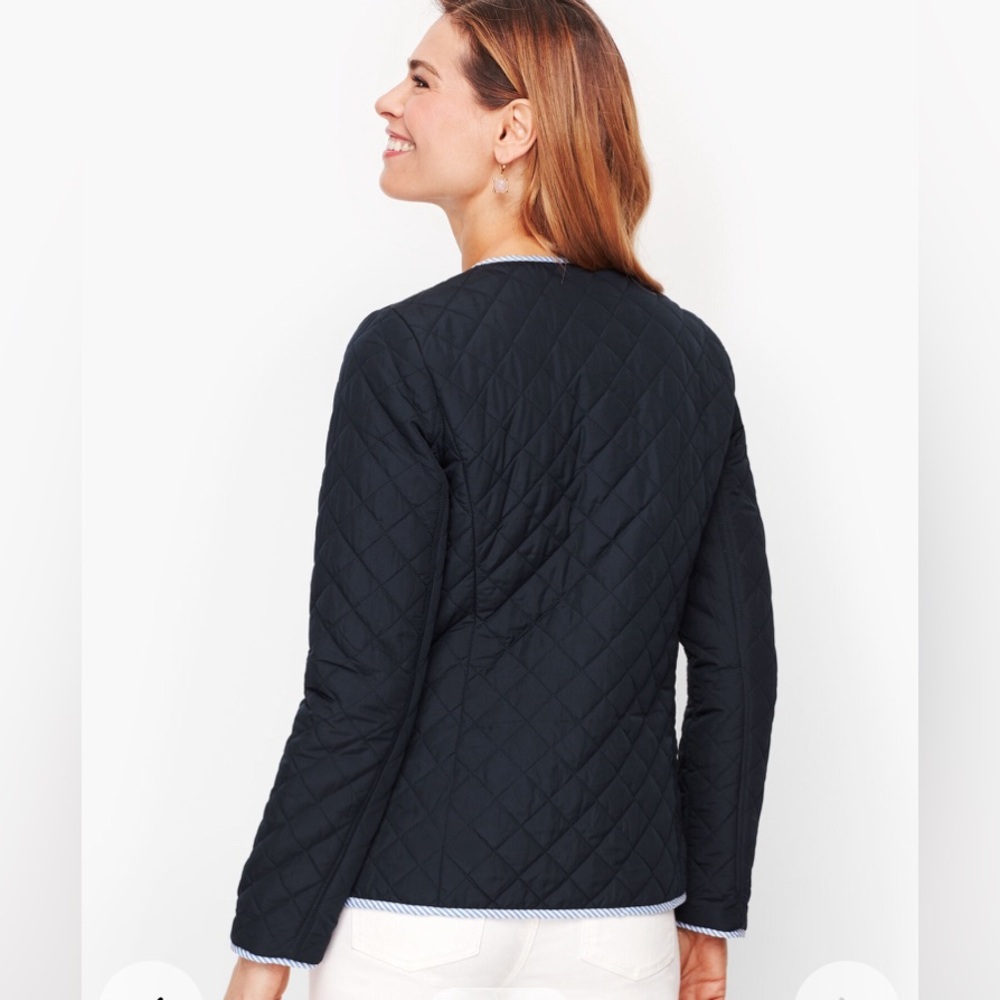 Talbots diamond quilted lightweight jacket! Brand new without tag! Boxy! Size XS - Picture 10 of 17